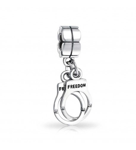 Bling Jewelry Handcuff Dangling Sterling