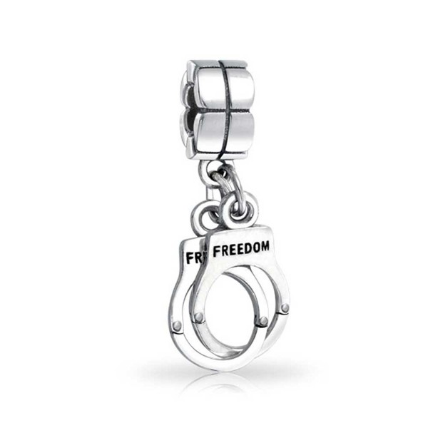 Bling Jewelry Handcuff Dangling Sterling