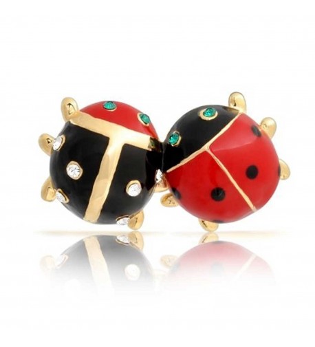 Bling Jewelry Plated Crystal Ladybug