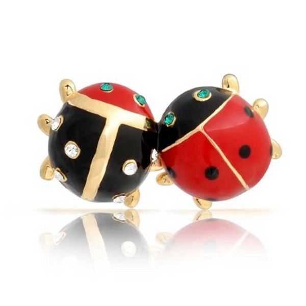 Bling Jewelry Plated Crystal Ladybug