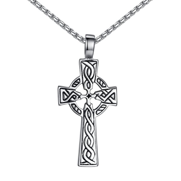 Stainless Celtic Pendant Necklace Unisex