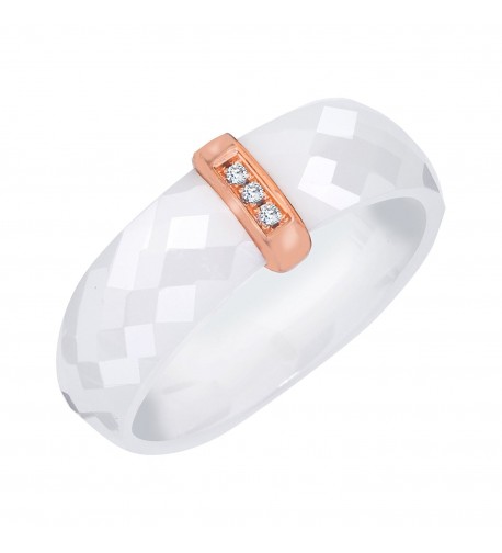 Diamond Accent Promise Ceramic Sterling