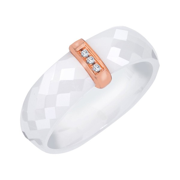 Diamond Accent Promise Ceramic Sterling