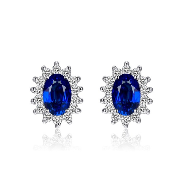 JewelryPalace Princess Middletons Sapphire Earrings