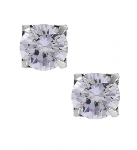 Lavender Zirconia Sterling Magnetic Earrings