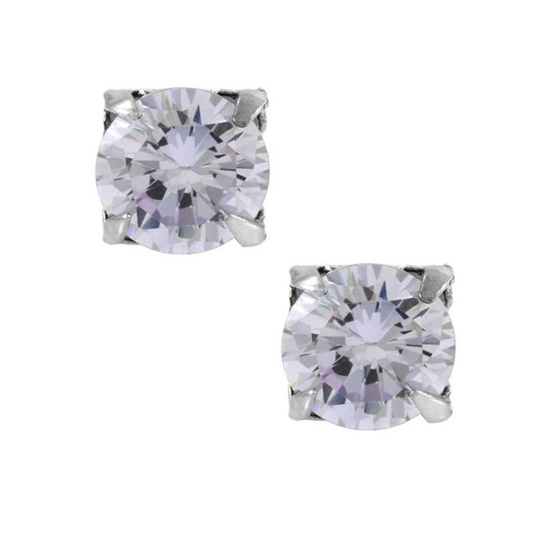 Lavender Zirconia Sterling Magnetic Earrings