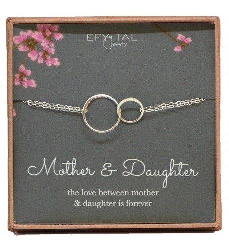 Mother Daughter Bracelet Sterling interlocking