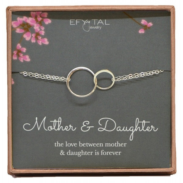 Mother Daughter Bracelet Sterling interlocking