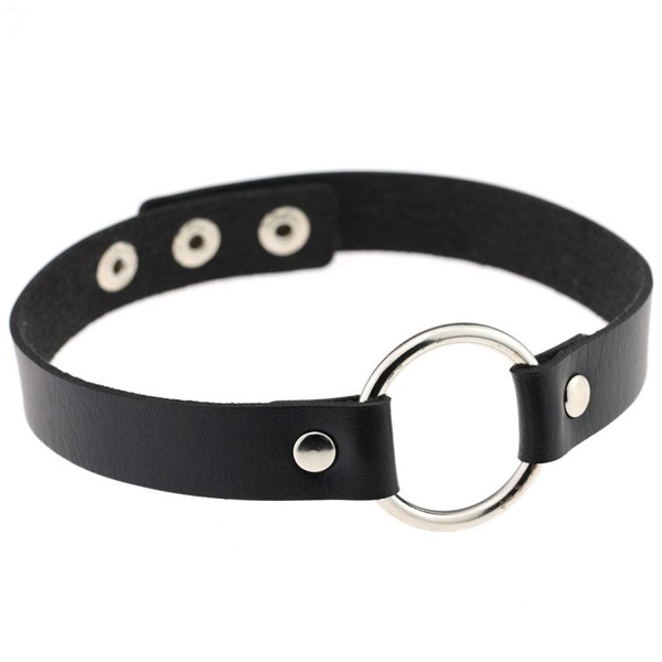 SANWOOD Fashion Choker Leather Necklace SANWOOD Fashion Choker Leather Necklace