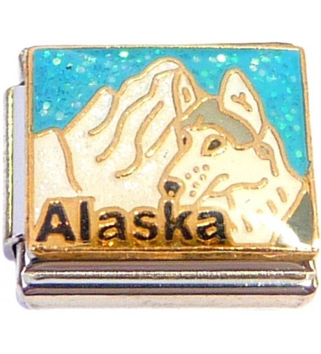 Alaska Light Blue Italian Charm