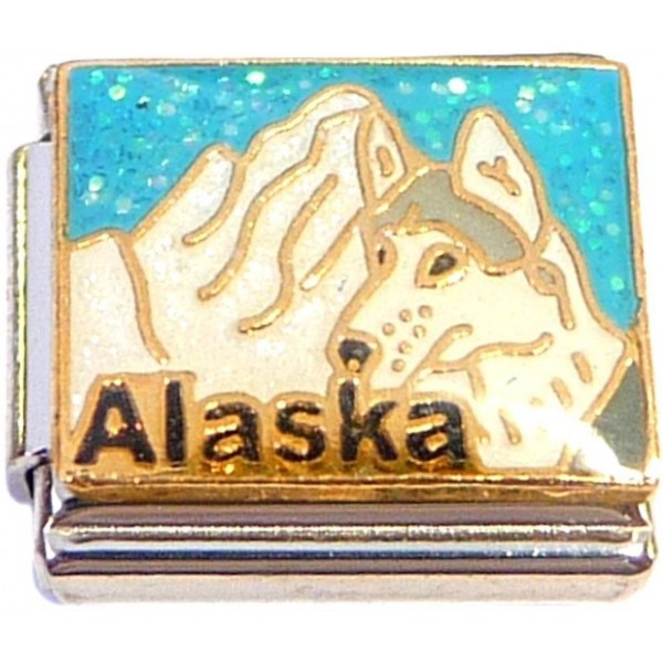 Alaska Light Blue Italian Charm