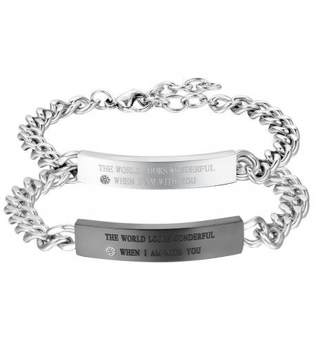 Cupimatch Stainless Matching Couples Bracelets