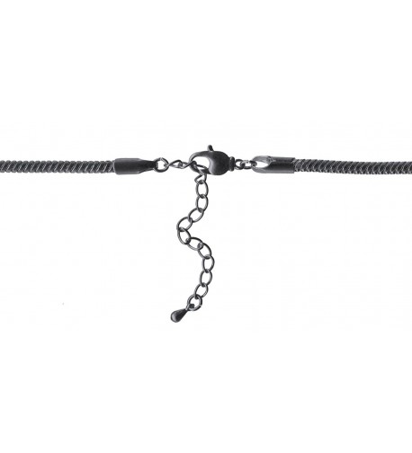 Gunmetal Calypso Snake Chain Necklace