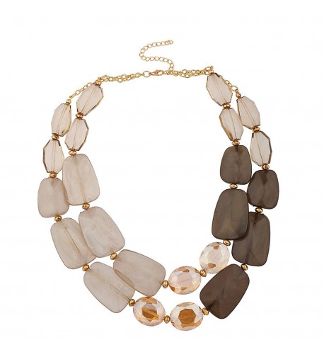 Lux Accessories Acrylic Statement Necklace