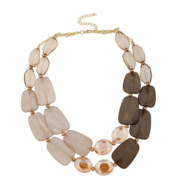 Lux Accessories Acrylic Statement Necklace