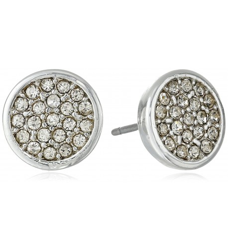 Anne Klein Silver Crystal Earrings