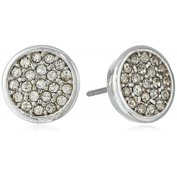 Anne Klein Silver Crystal Earrings