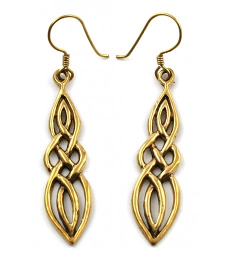 Filigree Twisted Earrings Vintage Thailand