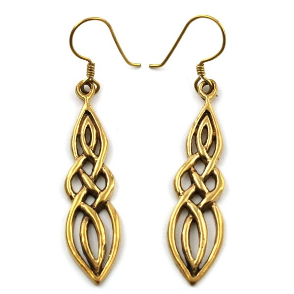 Filigree Twisted Earrings Vintage Thailand