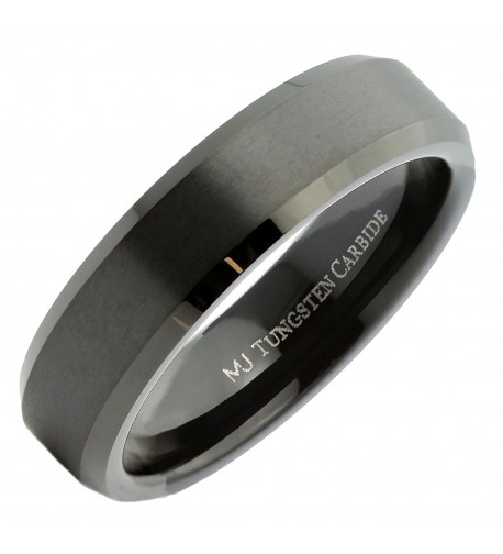 MJ Tungsten Carbide Beveled Wedding