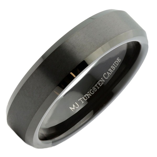 MJ Tungsten Carbide Beveled Wedding