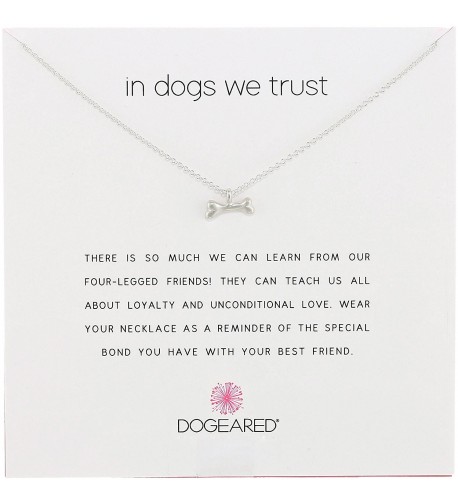 Dogeared Reminders Trust Silver Necklace