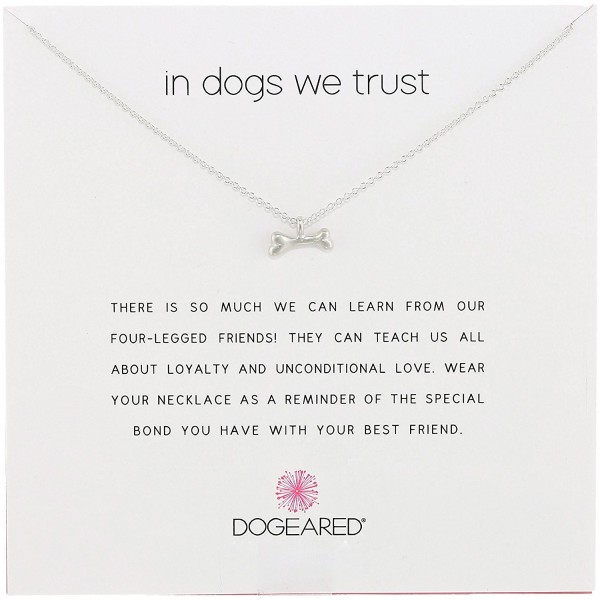 Dogeared Reminders Trust Silver Necklace