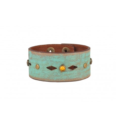 Hand Painted Leather Bracelet Cut Outs