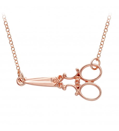 Senfai Unique Scissor Pendant Necklace