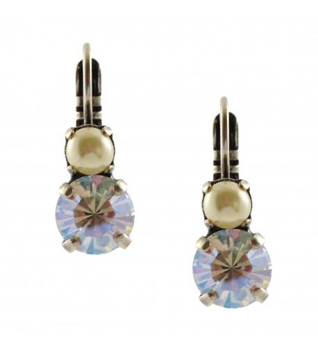 Mariana Champagne Caviar Crystal Earrings