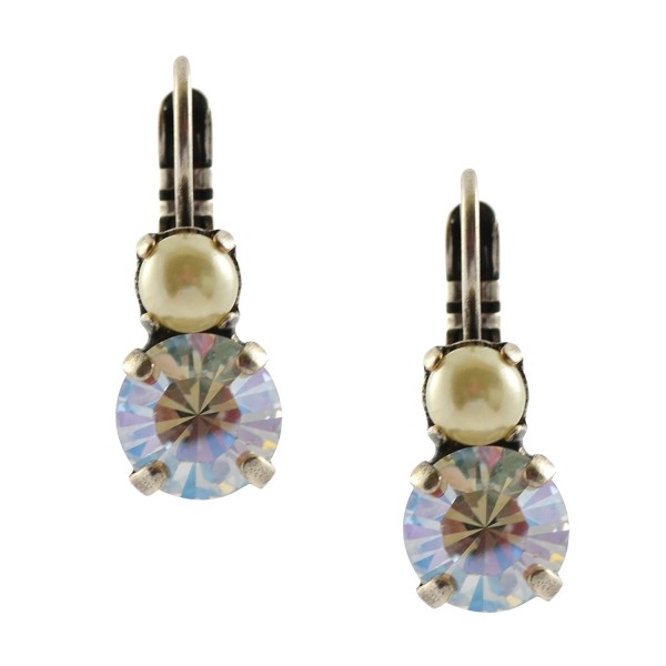 Mariana Champagne Caviar Crystal Earrings Mariana Champagne Caviar Crystal Earrings
