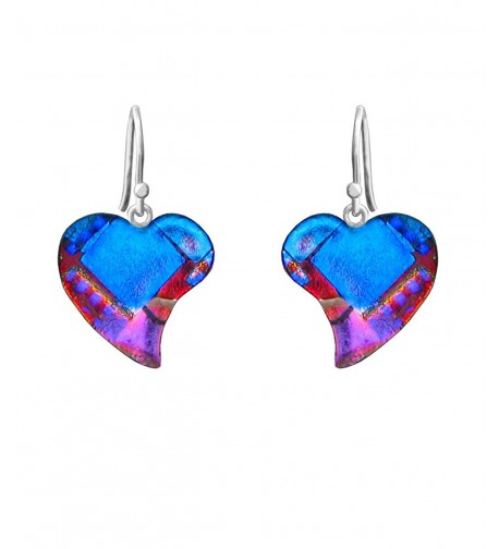 DreamGlass Sterling Silver Dichroic Earrings