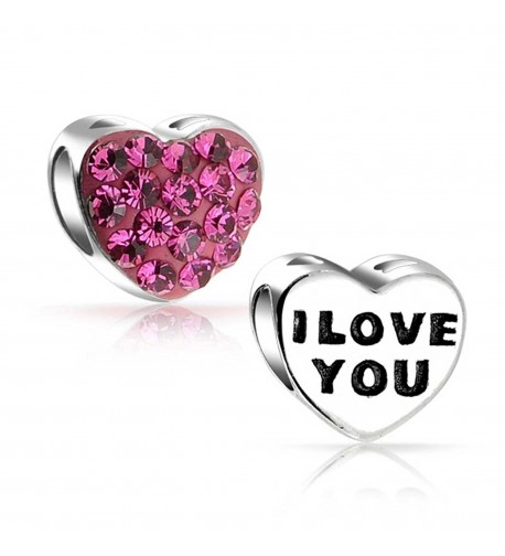 Bling Jewelry Silver Crystal Heart