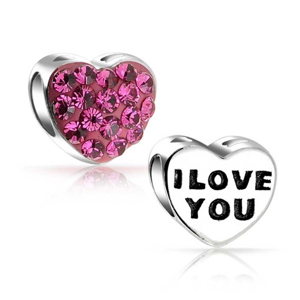 Bling Jewelry Silver Crystal Heart