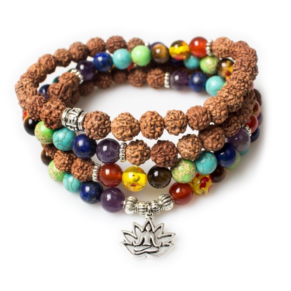 Christmas Buddhist Rudraksha Buddha Gemstone Bracelet