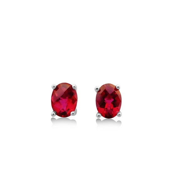 Peony Red Topaz Stud Earrings Peony Red Topaz Stud Earrings