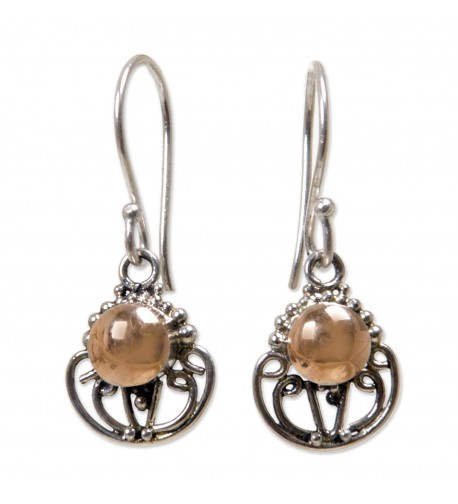 NOVICA Sterling Earrings Accents Eastern