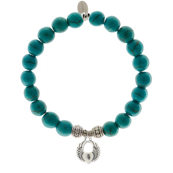 EvaDane Natural Turquoise Gemstone Bracelet