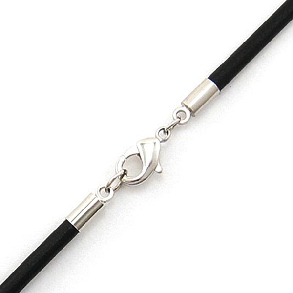 Black Leather Cord Necklace Choker