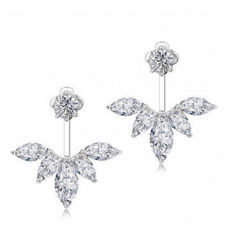 Odette Crystal Feather Earrings Earring