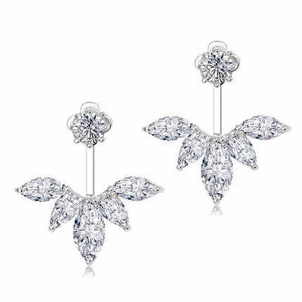 Odette Crystal Feather Earrings Earring