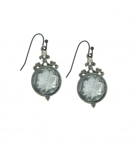 1928 Jewelry Boulogne Etched Earrings