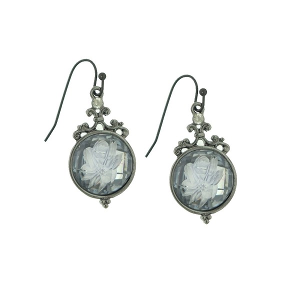 1928 Jewelry Boulogne Etched Earrings