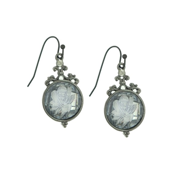 1928 Jewelry Boulogne Etched Earrings 1928 Jewelry Boulogne Etched Earrings