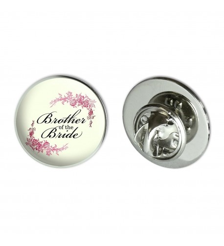 Wedding Floral Brother Bride Pinback