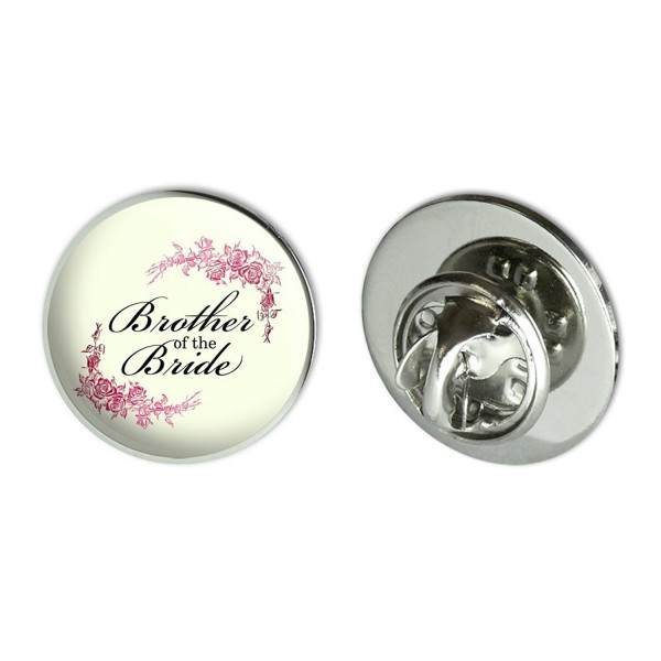 Wedding Floral Brother Bride Pinback