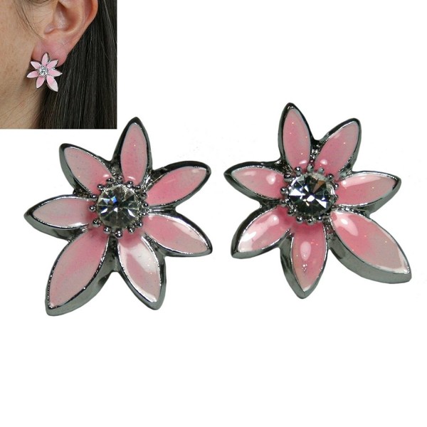 Flower Pierced Earrings Elegant Decorative