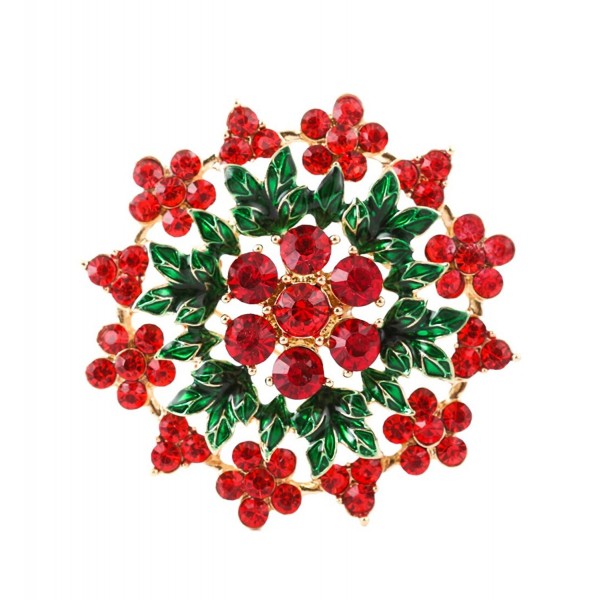 NLCAC Brooch Crystal Cluster Christmas