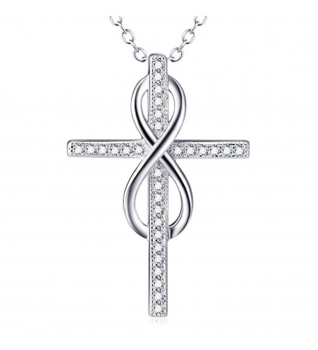 Sterling Silver Infinity Pendant Necklace