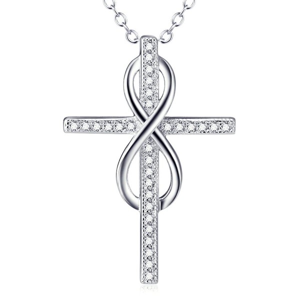 Sterling Silver Infinity Pendant Necklace